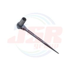 DOUBLE-SIZE RATCHET WRENCH WITH SHORT AND LONG SOCKET | TOP