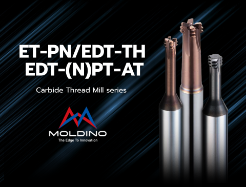 MOLDINO - ดอกเอ็นมิลทำเกลียวสำหรับเหล็กชุบแข็งได้ถึง 70 HRC รุ่น EDT และ ET | JSR GROUP