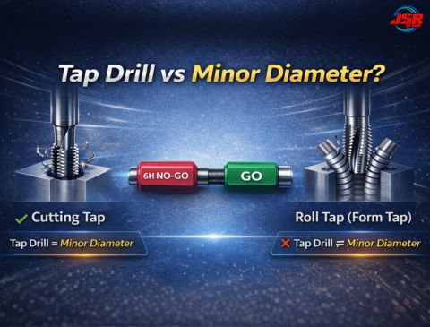 No.036 : ขนาดรูเจาะนำ (Tap Drill) และขนาดเส้นผ่านศูนย์กลางด้านในของเกลียวตัวเมีย (Minor Diameter) | YAMAWA