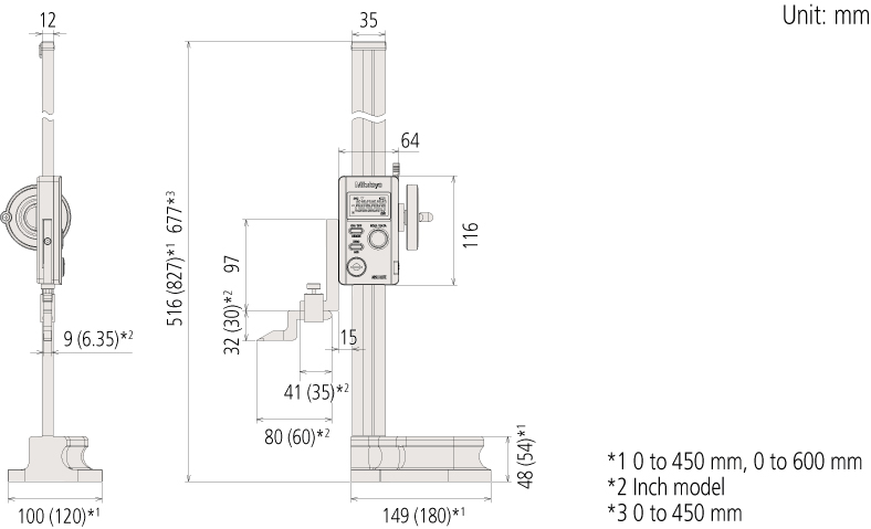 ABSOLUTE Digimatic Height Gage SERIES 570 — with Ergonomic Base ...