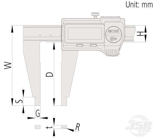 ABSOLUTE-DIGIMATIC-CALIPER-with-nib-style-jaws MITUTOYO