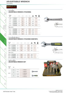 Adjustable Wrench (Titacrom) ประแจเลื่อน Ega Master table