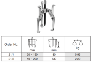 3 Arm Puller เหล็กดูดมู่เล่ 3 ขา Ega Master Table