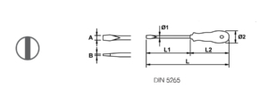 Electrician Screwdriver ไขควงปากแบน (MM) Ega Master table