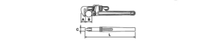 Heavy Duty Pipe Wrench ประแจจับแป๊ปงานหนัก Ega Master table