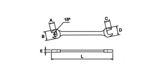 Open End Wrench INCH ประแจปากตาย (นิ้ว) Ega Master