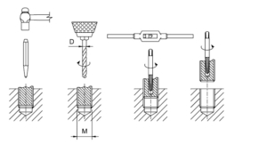 Screw Stractors Set ดอกถอนเกลียวซ้ายชุด EGA Master table