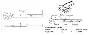 Spk-Pre-set Torque Wrenches ประแจปอนด์หัวปากตายแบบตั้งแรงขันตายตัว BESTOOL-KANON table