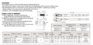 Qlk-lr Large Hub Nut Torque Wrenches ประแจปอนด์แบบปรับตั้งแรงขัน BESTOOL-KANON table