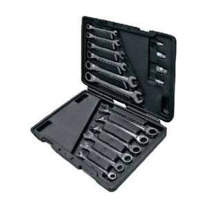 Reversible Mastergear Combination Ratchet Set (mm) ประแจปากตายแหวนข้างฟรีชุด (องศา, มิล) Ega Master