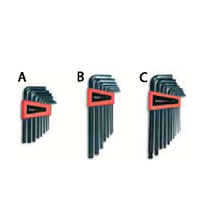 ประแจแอลหกเหลี่ยมสีดำชุด Kit Of Hexagonal Key Wrenches  Ega Master JSR GROUP