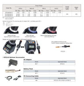 STC2-G - Digital Torque Screwdriver ไขควงขันปอนด์ TOHNICHI table